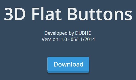3D Flat Buttons